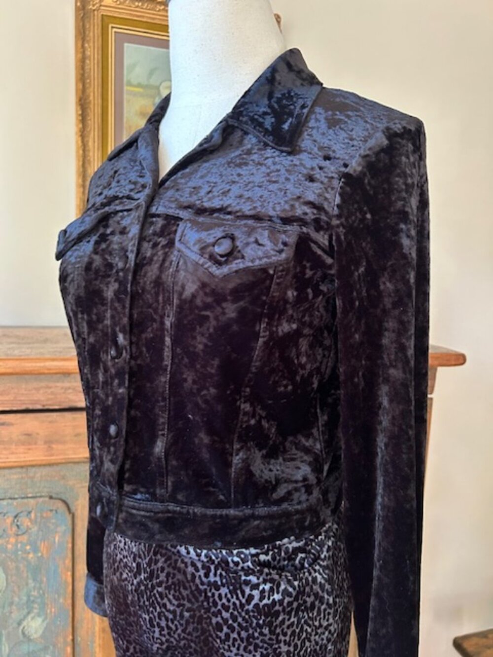 90s Vintage Betsey Johnson Cropped Jacket Top - Picture 4 of 9